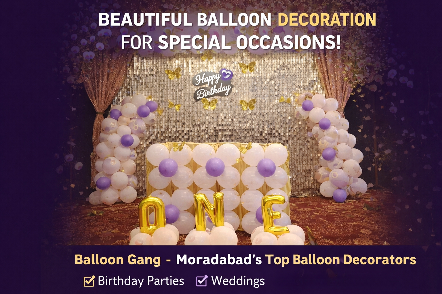 Balloon decoration team